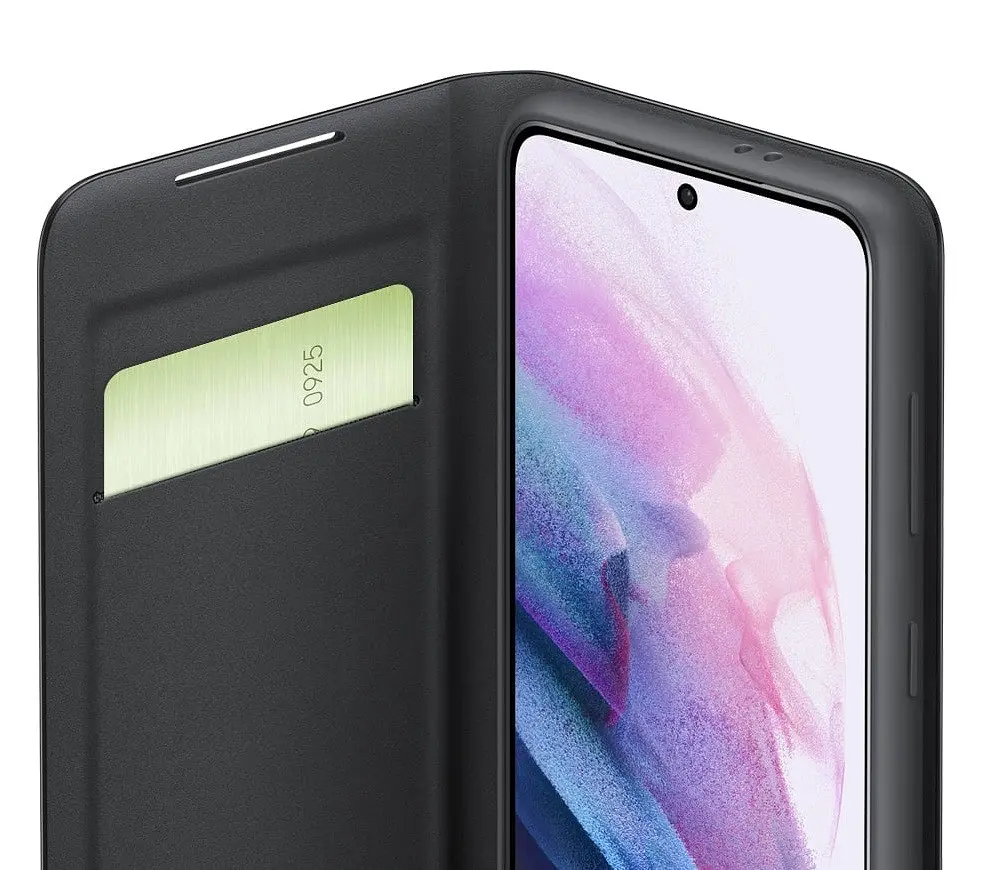 Чохол-книжка Official LED Wallet View Cover EF-NG991PBEGRU для Samsung Galaxy S21 (6.2") Чорний - фото 9