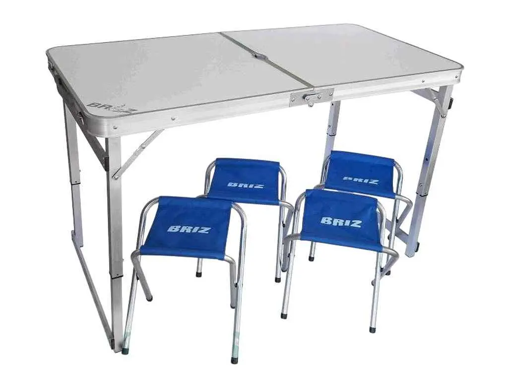Стіл-валіза+4стільця BRIZ "А-4" d-60x120x55см