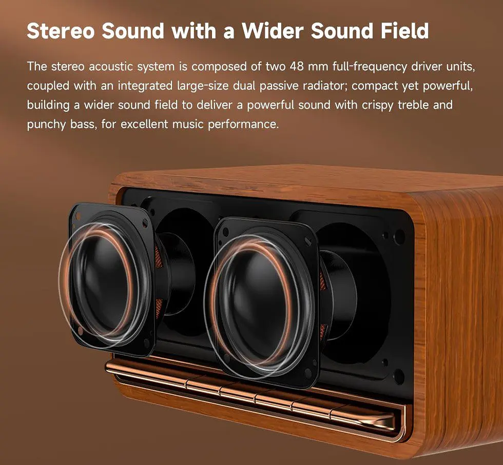 Портативная колонка Bluetooth Edifier EMP-230 Retro Brown - фото 7