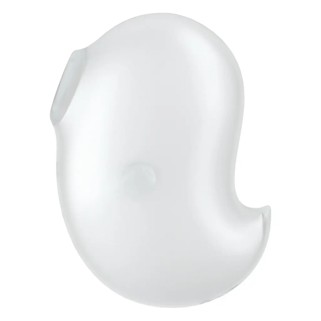 Вакуумный стимулятор клитора с вибрацией Satisfyer Cutie Ghost белый - фото 3