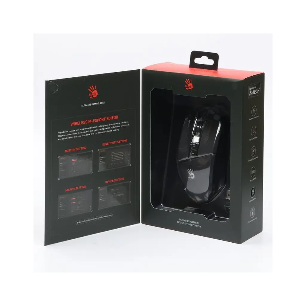 Мишка A4Tech Bloody R36 Ultra Wireless Stone Black (4711421000178) - фото 12