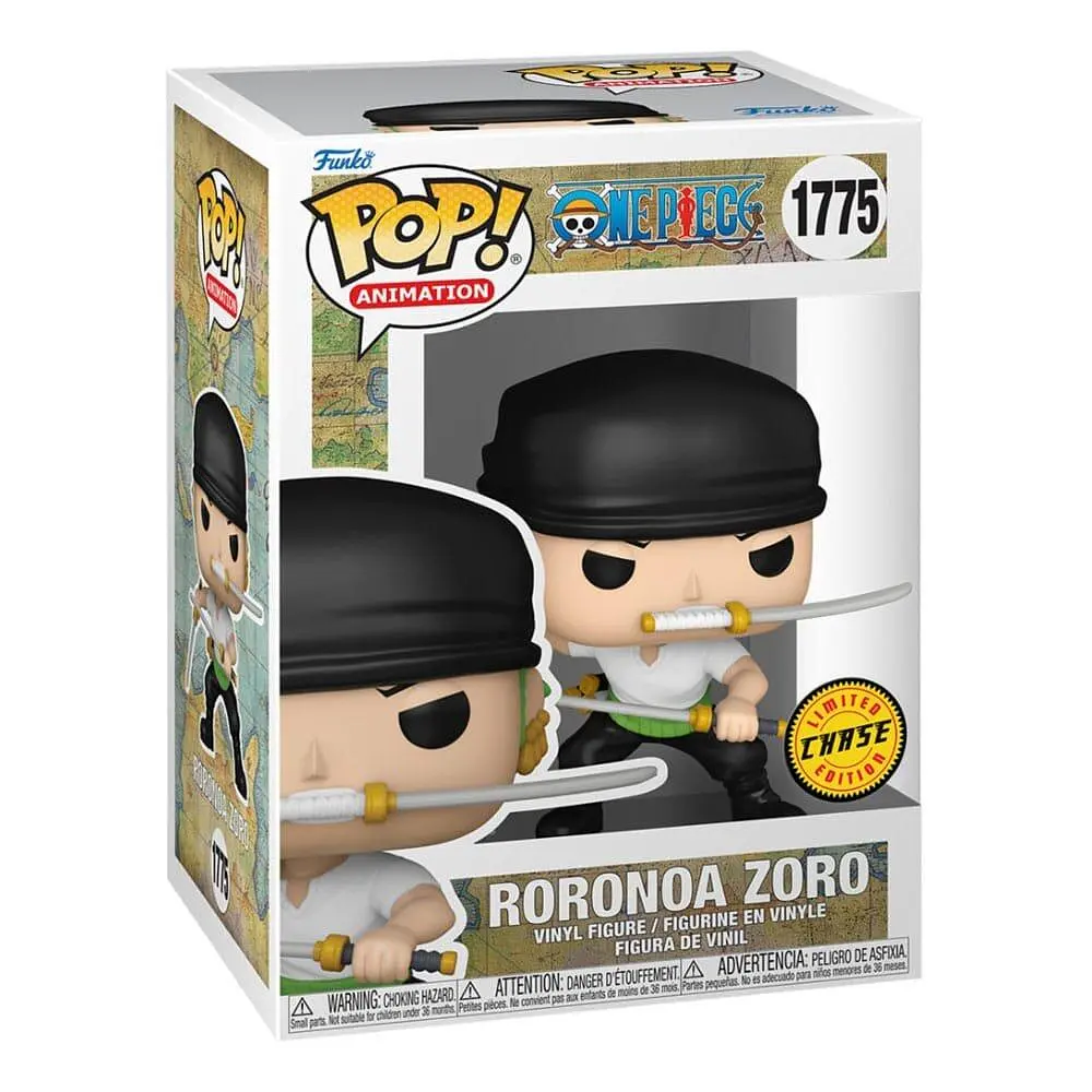 Фигурка Funko Pop Фанко Поп  Ван пис Зоро One Piece Zoro 10 см FP OP Z 1775 Chase - фото 3