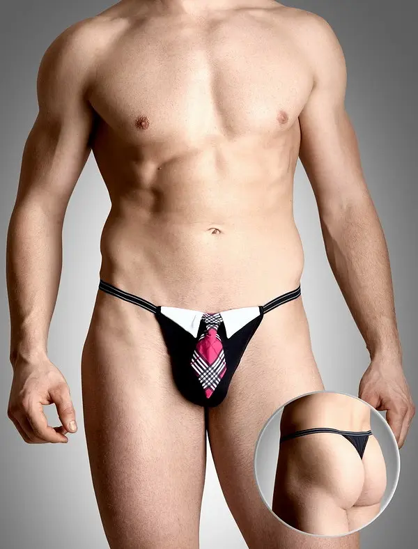 Чоловічі стрінги з краваткою Mens thongs 4491 Soft Line аксесуар для палких і незабутніх SoftLine 5591449110; 89-5591449110 24267 - фото 2