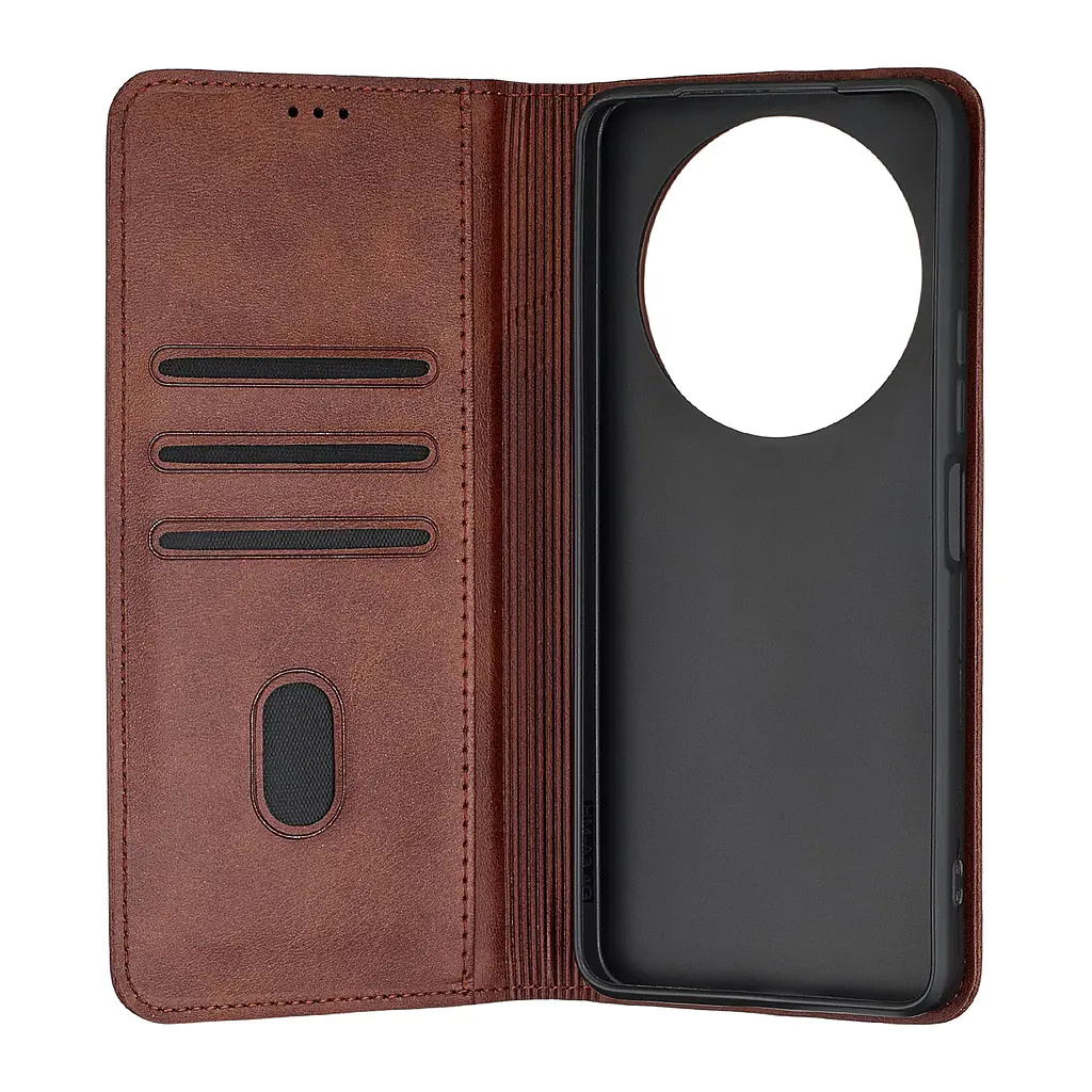 Чохол-книжка Premium Xiaomi Redmi A3 Dark Brown - фото 2