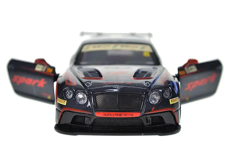 Іграшкова гоночна машинка Bentley Continental GT3 1:43 Автопром металева 4345/4364, в коробці нар. 14,5х6,5х7см - фото 6