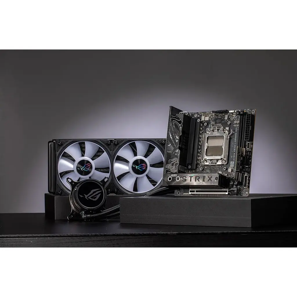 Материнська плата Asus Rog Strix X870-I Gaming WIFI sAM5 X870 2xDDR5 M.2 HDMI WiFi BT mITX - фото 5