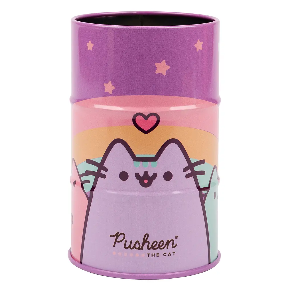 Стакан-підставка бочка YES Pusheen 10,8х6,5 см Різнокольоровий (470505)