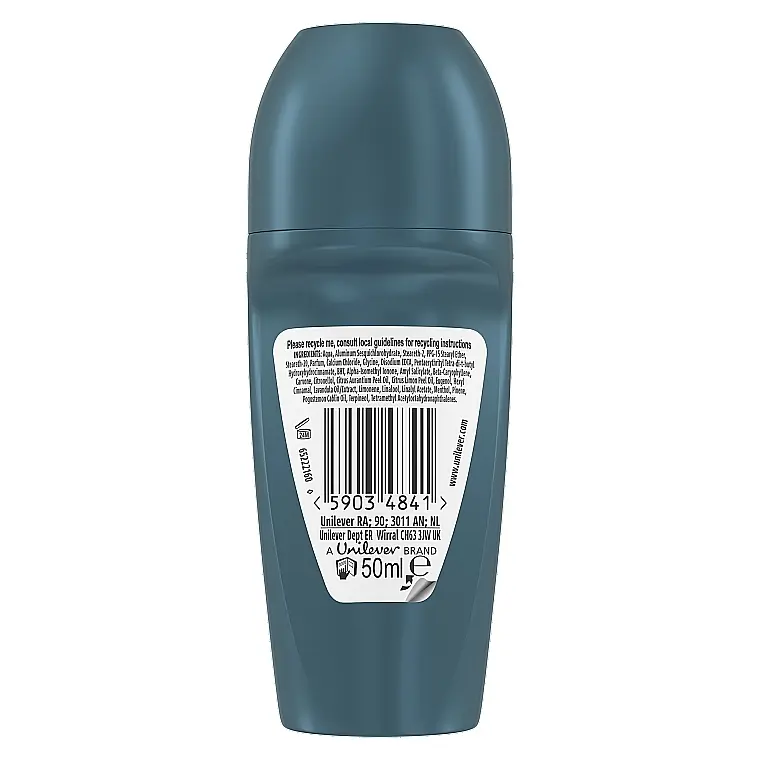 Антиперспірант кульковий Rexona Men 72H Menthol & Blue Lavendel Deo Roll-On 50 мл - фото 2
