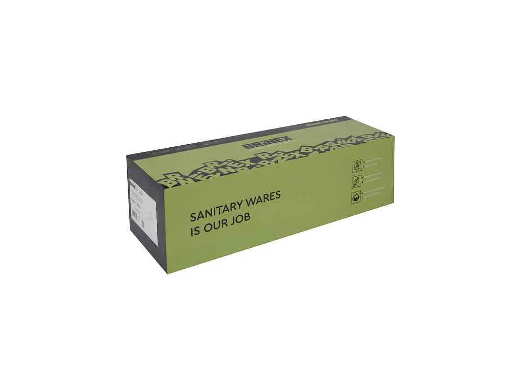 Змішувач Brinex Настінний сірий для ванни Pure 005 (k35) з довгим поворотним виливом та душовим гарнітуром BRIPUR005NKL - фото 9