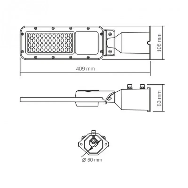 Прожектор Videx IP65 SLE17 30W 3300 Lm 5000K 220V (VL-SLE17-0305) - фото 8