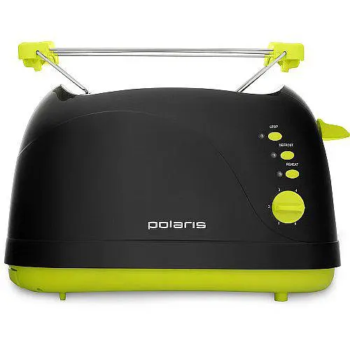 Тостер Polaris PET 0706 LB Black/green - фото 2