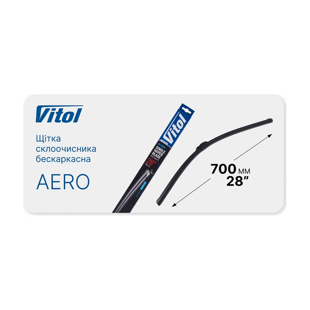Щітка склоочисника Vitol Aero 28\" (700 мм) (VB-28700) - фото 5