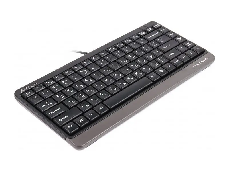 Клавіатура A4Tech FK11 Fstyler Compact Size USB Grey - фото 2
