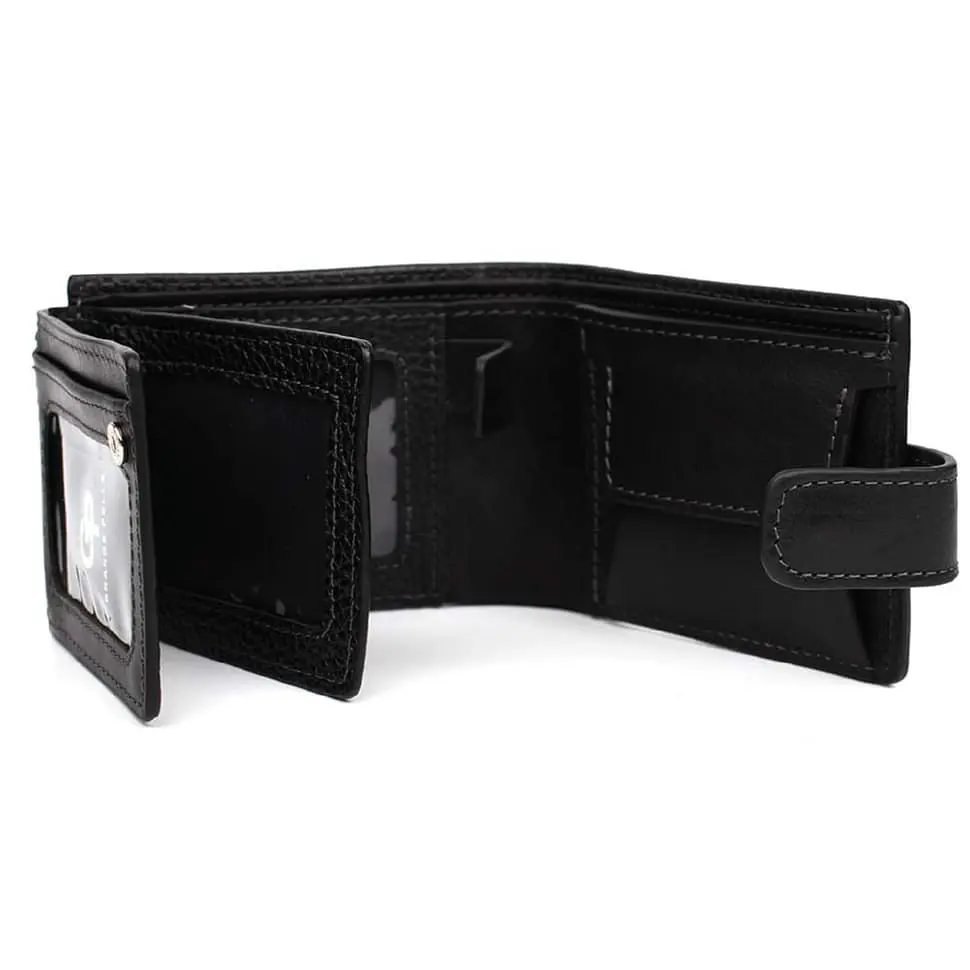 Портмоне из флотара с хлястиком GRANDE PELLE 11х9х2.5 см acs0032095 - фото 2