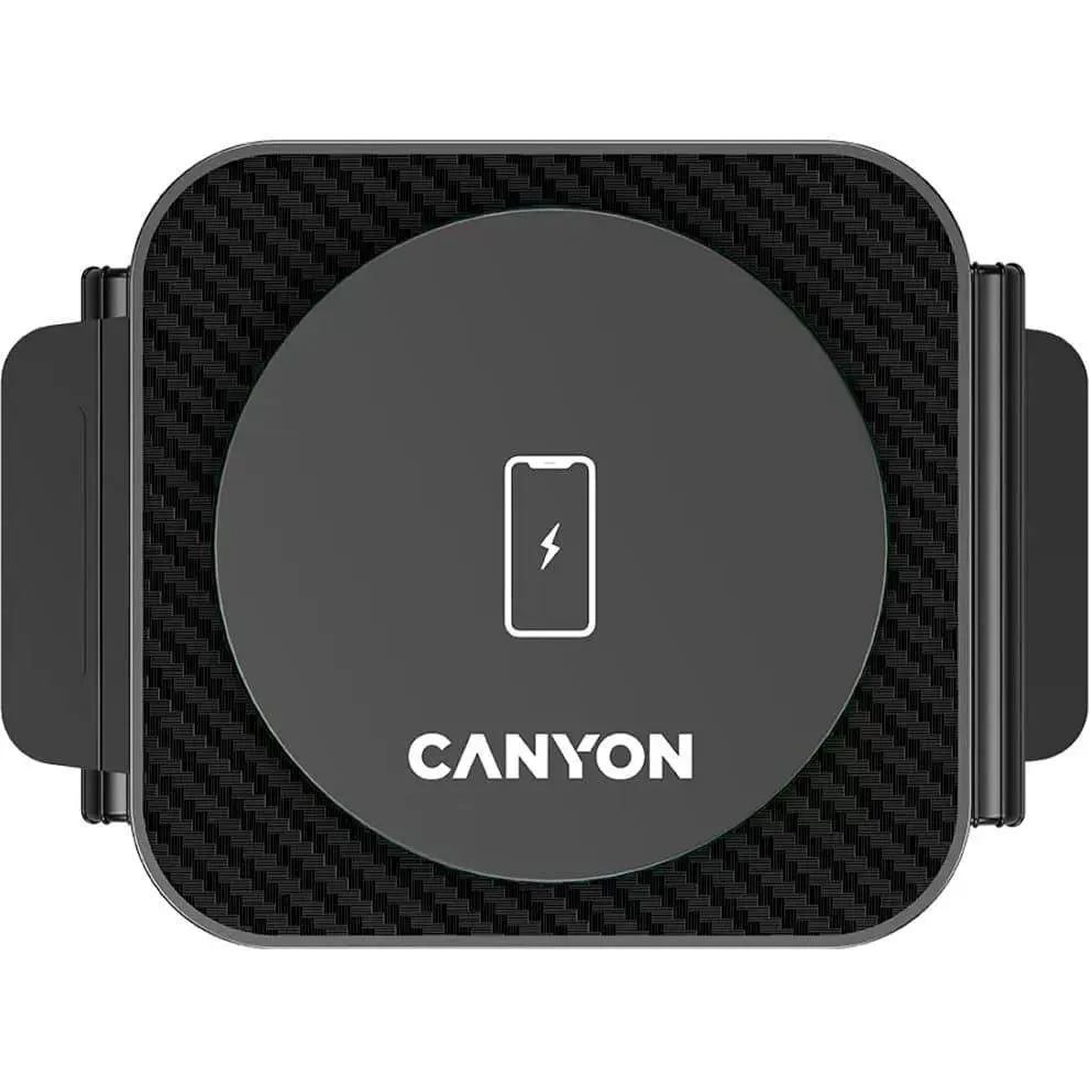 Зарядний пристрій Canyon WS-305 3 в 1 QI Black (CNS-WCS305B) - фото 3