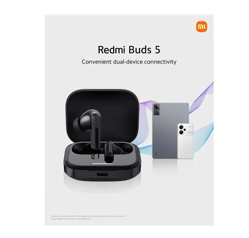 Навушники Xiaomi Redmi Buds 5 Black TWS з шумозаглушенням - фото 7