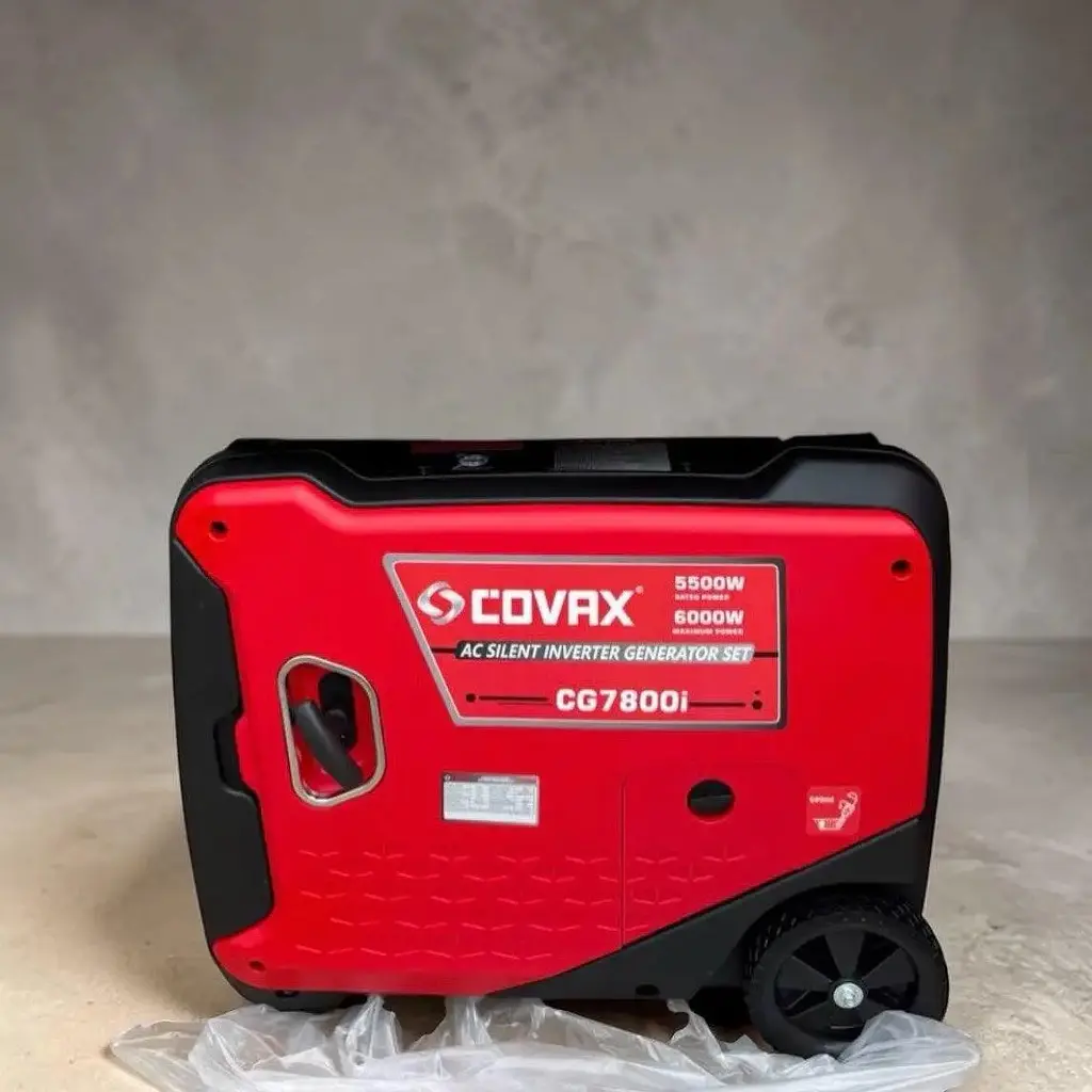 Інверторний двопаливний генератор-валіза COVAX CG7800i (5.5-6.0 кВт) з Дисплеєм, Електростартером, Колесами та Пультом - фото 2