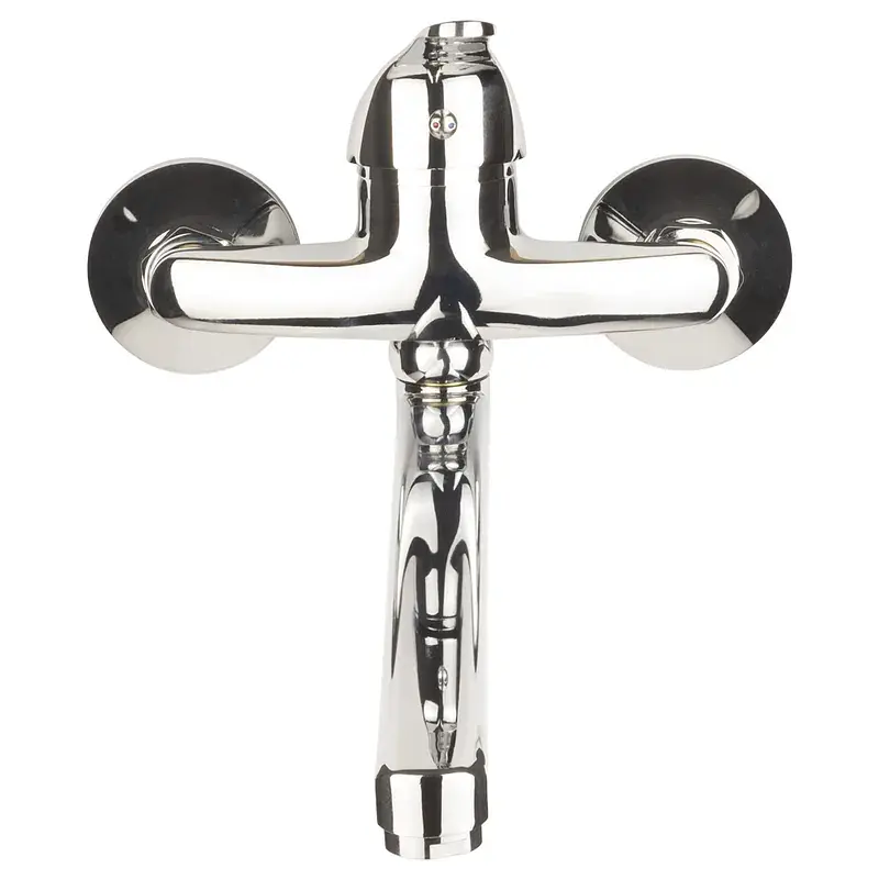 Змішувач s55 Ø40 для кухні вилив прямий 350мм настінний AQUATICA (9755120) - фото 2