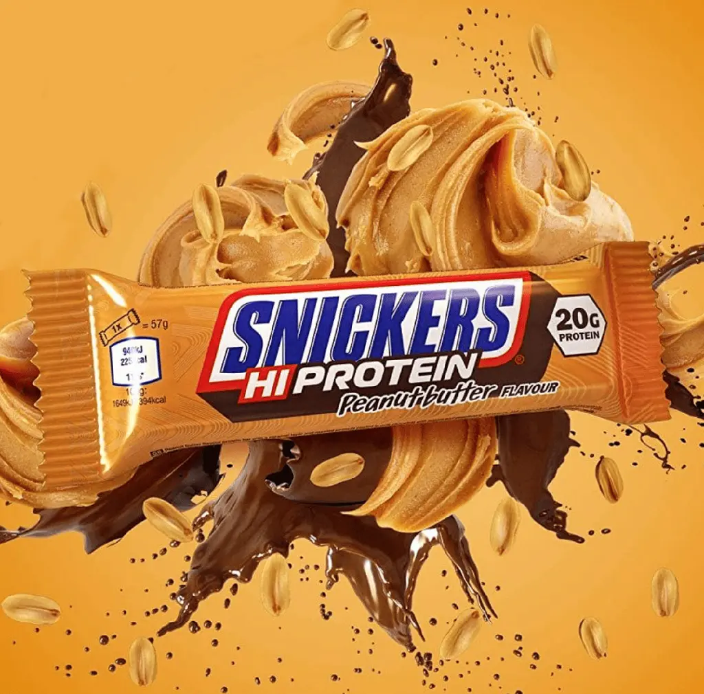 Шоколадний батончик Snickers Hi Protein Low Sugar Peanut Butter 57 г - фото 2