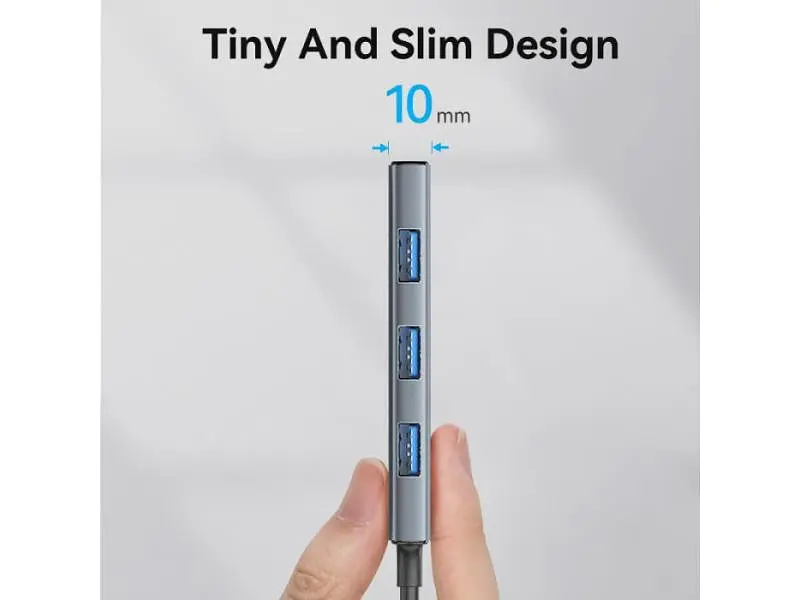 USB-хаб + картридер Vention 6-in-1 0.15м Silver (TOOHB) - фото 5