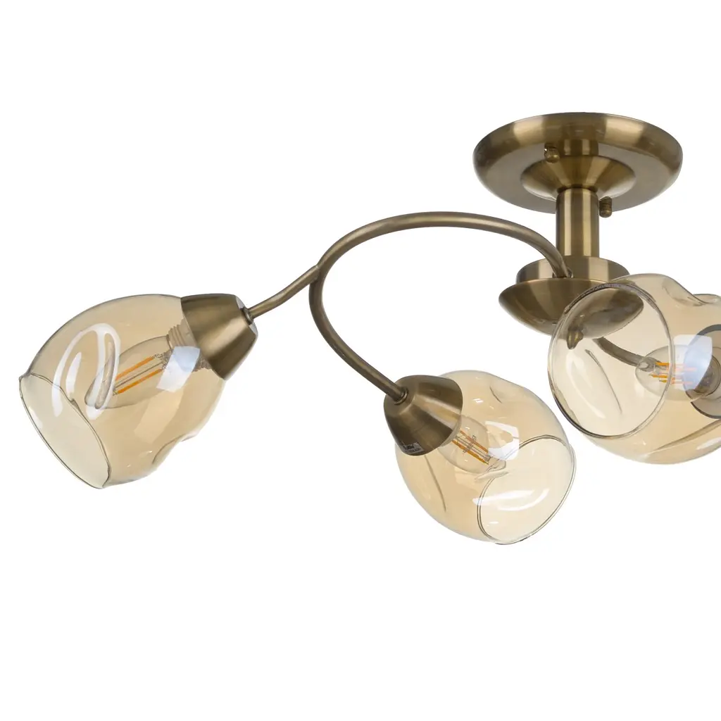 Люстра потолочная Brille в спальню E27 60W AB (LK-665C/4) - фото 3