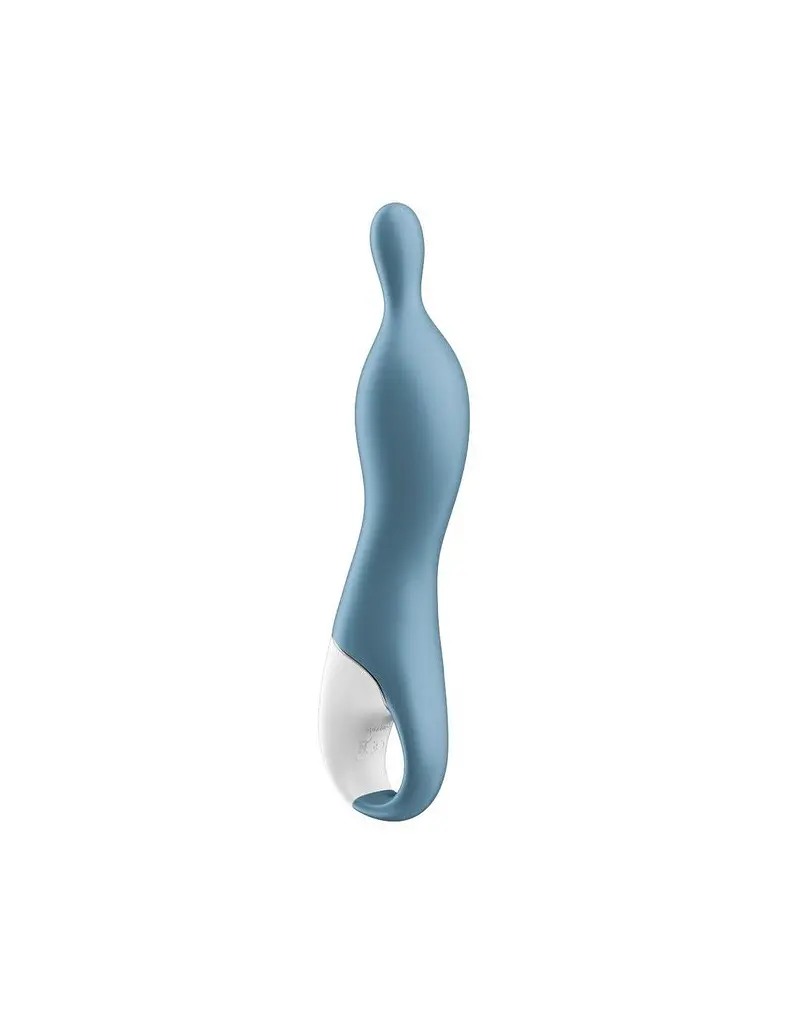 Вібратор Satisfyer - A-Mazing 1 Інноваційний для точки А, 21.7х3.8 блакитний - фото 2