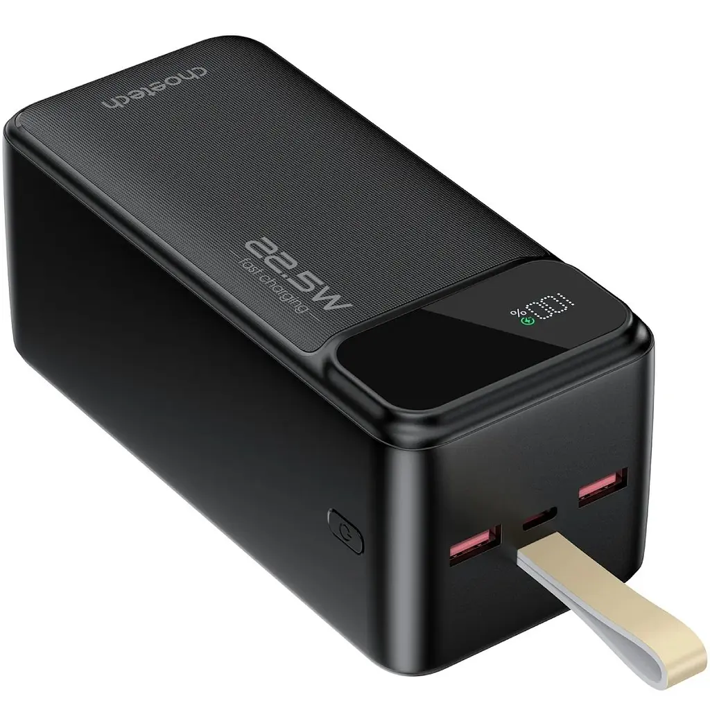 УМБ Choetech 50000mAh, 22,5W PD QC3.0, USB-C In/out, 2xUSB-A Li-pol чорна (B732-ACBK) - фото 5