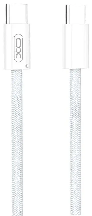 USB Кабель XO NB-Q260B Type-C-Type-C Braided 60W 5A 1.5m Білий