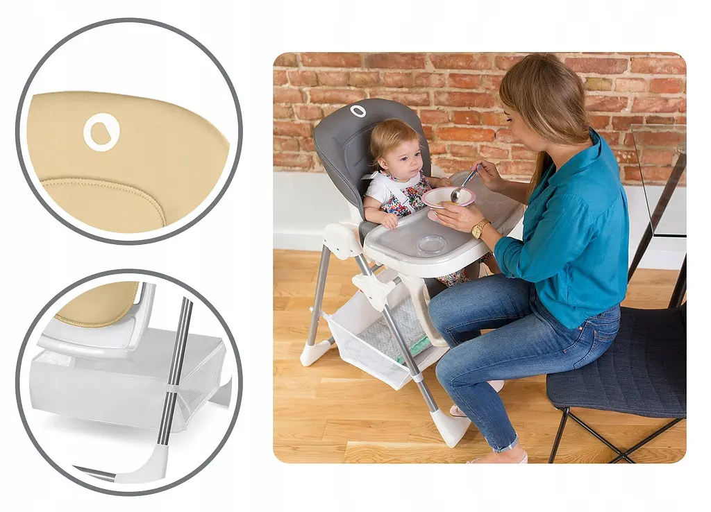 Стульчик для кормления Lionelo Linn Plus Beige - фото 5
