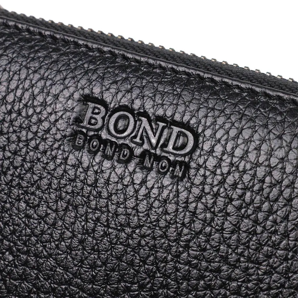 Чудовий жіночий гаманець із натуральної зернистої шкіри BOND 22053 чорний - фото 5
