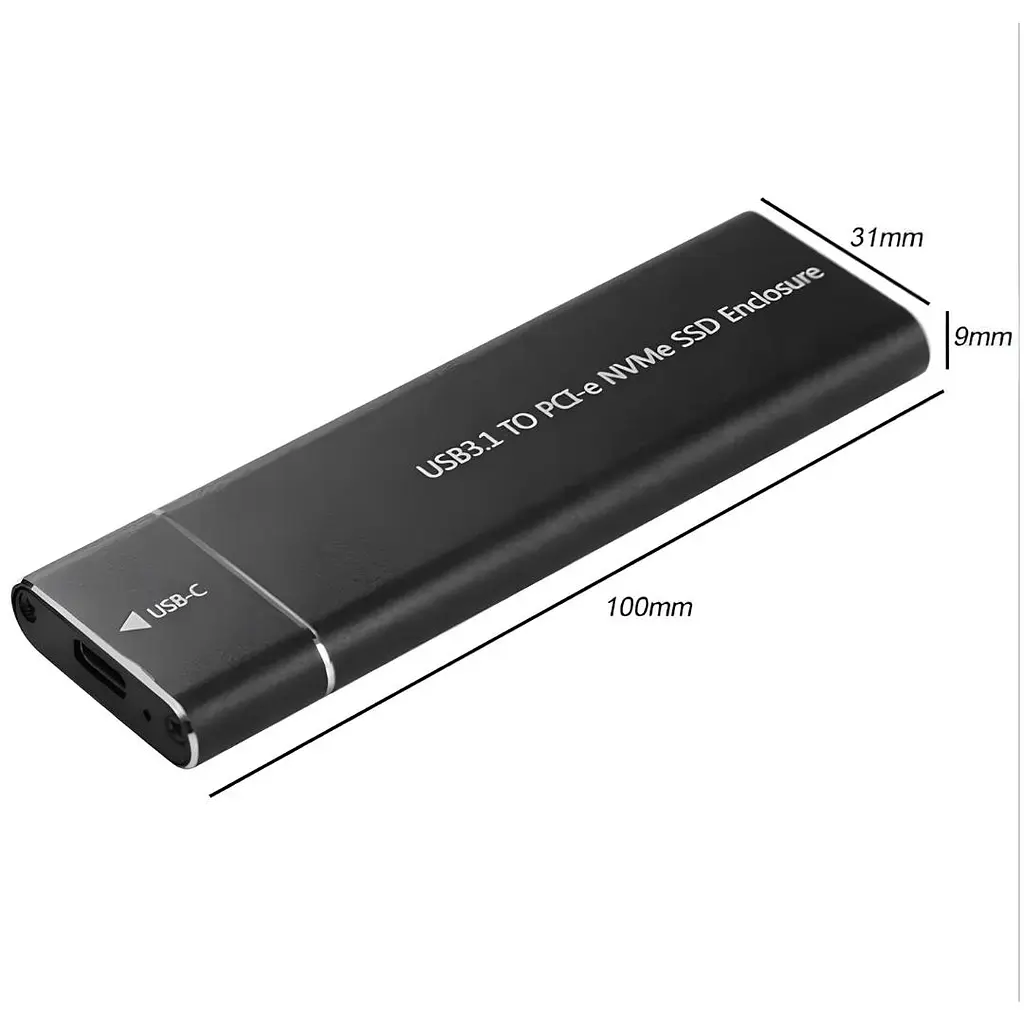 Внешний карман XON MemoryCase для M.2 NVMe (PCIe) USB 3.1 Type-C Черный (XSC2C13NV1MG 4340) - фото 6