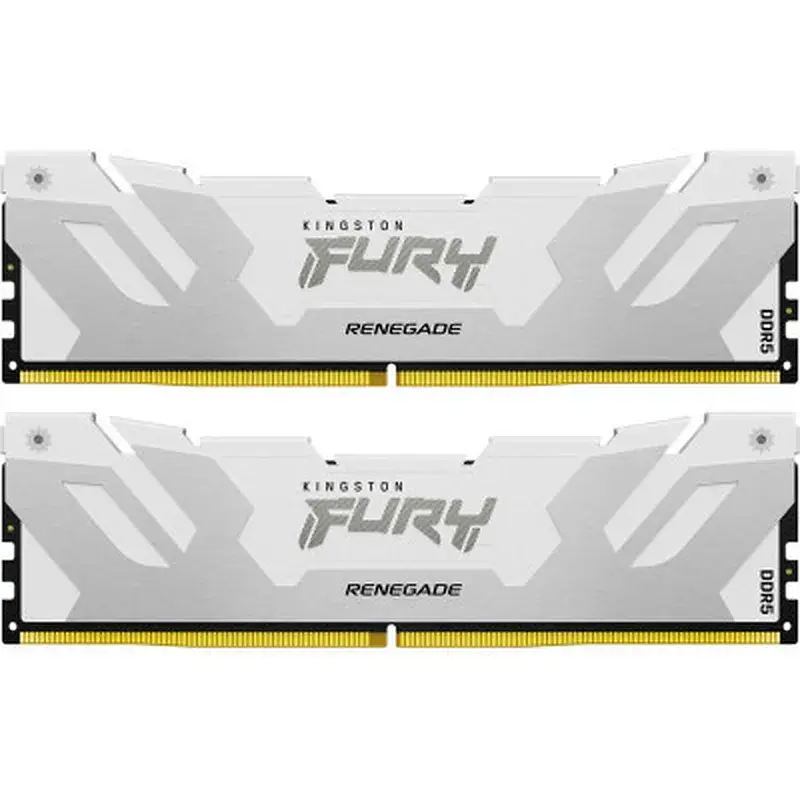 Модуль пам'яті для комп'ютера DDR5 32GB (2x16GB) 7600 MHz Renegade White XMP Kingston Fury (ex.HyperX) (KF576C38RWK2-32)