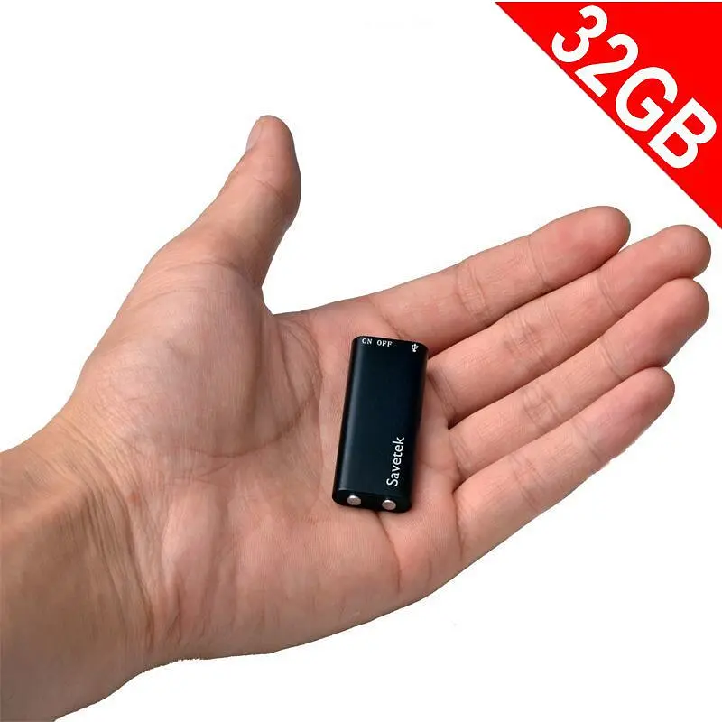 Мініатюрний диктофон з активацією голосом Savetek 200 (GS-R01s), 32 Гб, Mp3, VOX, 8 годин запису (100800) - фото 3