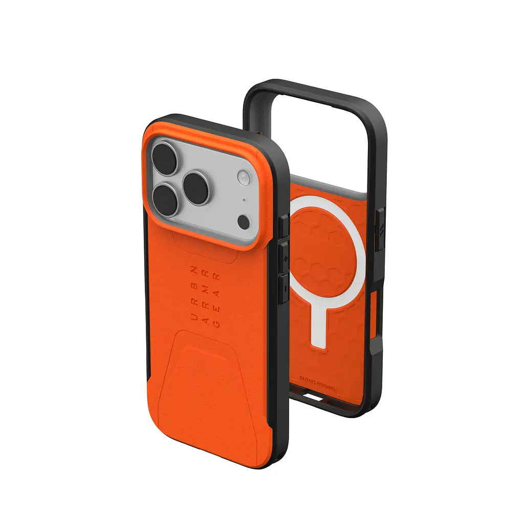 Чохол UAG для iPhone 17 Pro, Civilian MagSafe, Orange teh0019369 - фото 4