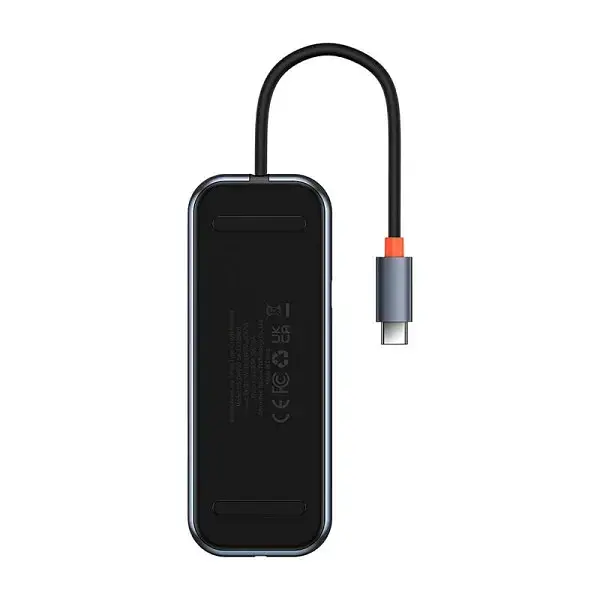 USB-хаб Baseus AcmeJoy 7-Port Type-C HUB Adapter (Type-C to HDXiaomi*1+USB3.0*2+USB2.0*1+Type-C PD&Data*1+SD/TF*10 WKJZ010413 Dark Gre - фото 4