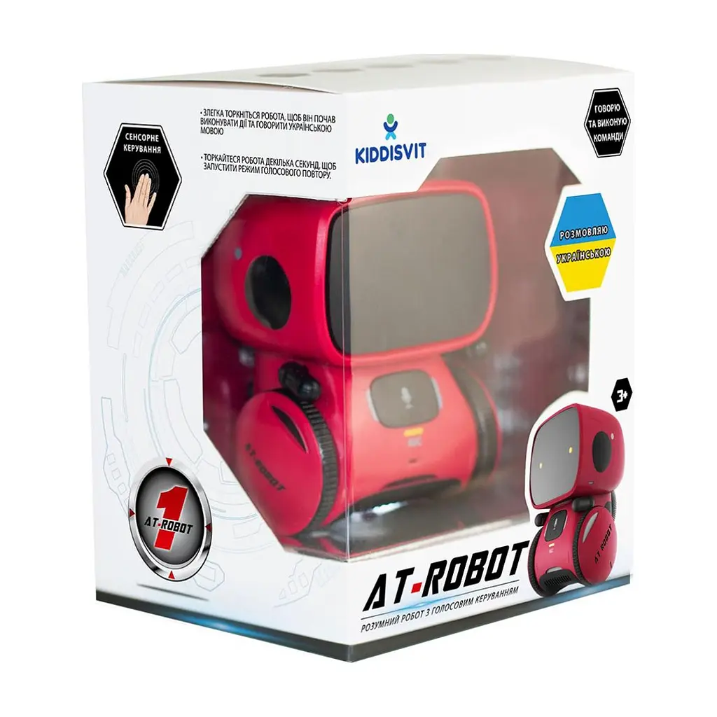 Інтерактивна іграшка AT-Robot робот з голосовим управл.червоний, укр (AT001-01-UKR) - фото 2