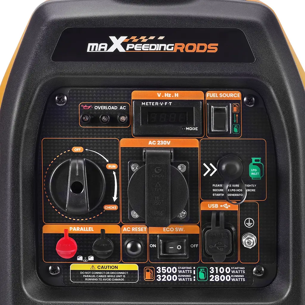 Інверторний генератор maXpeedingrods MXR3800DF 2800W / 3200 W  - фото 5
