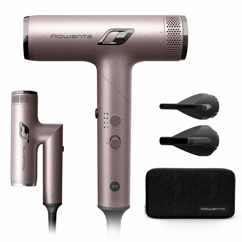 Фен T-Shape Maestria Nano Foldable, 1700Вт, 3 режими, іоніз-я, хол. обдув, кейс, рожевий ROWENTA teh0017547 - фото 5