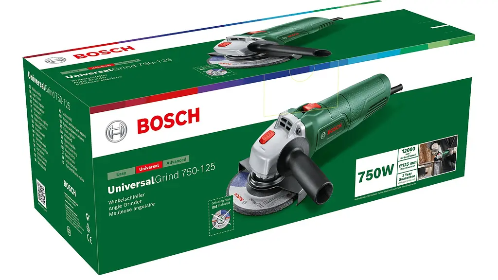 Шлифмашина угловая UniversalGrind 750-125 125мм 750Вт Bosch teh0025446 - фото 3