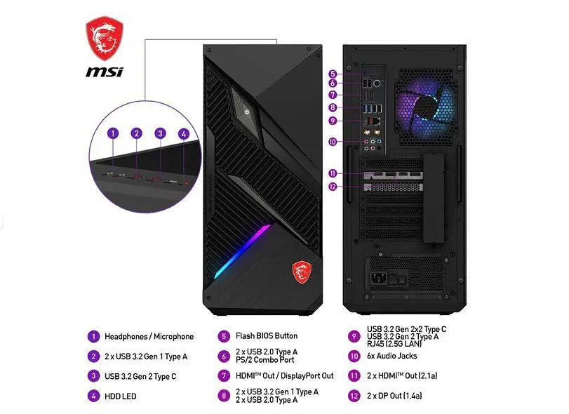 Комп'ютер MSI MPG Infinite X2 14NUF7-470EU - фото 8