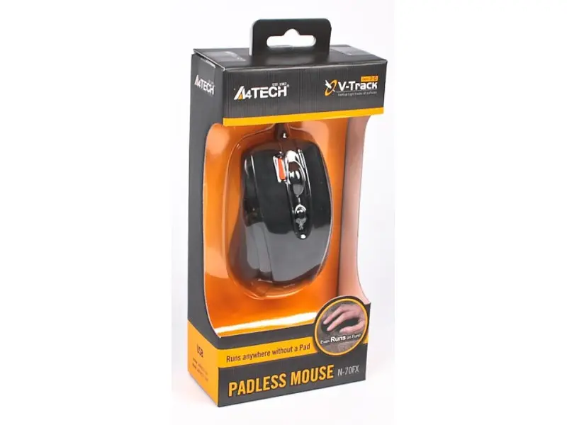 Миша A4Tech N-70FX-1 Black - фото 4