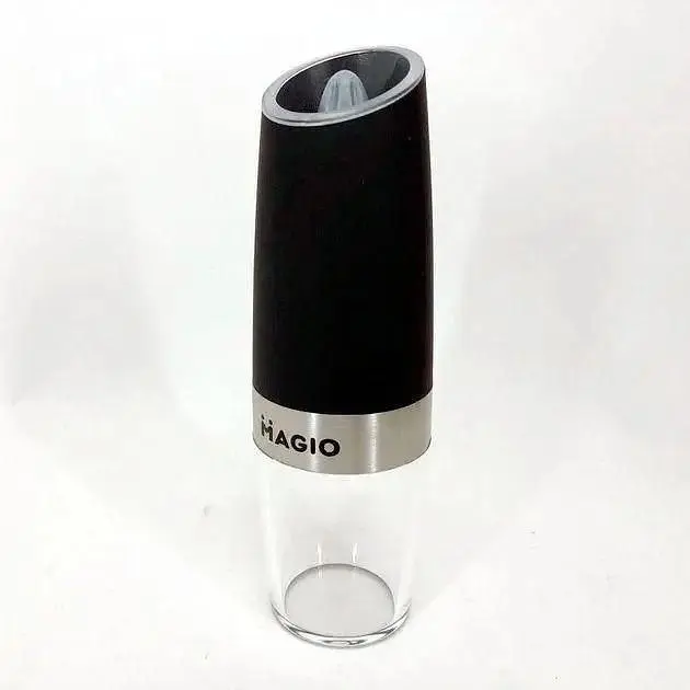 Млин Magio MG-211 подрібнювач для перцю, солі, спецій електричний на батарейках чорний - фото 4