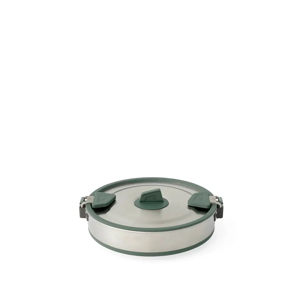 Кастрюля складная Sea to Summit Detour Stainless Steel Collapsible Pot 3 L Оливковый - фото 2