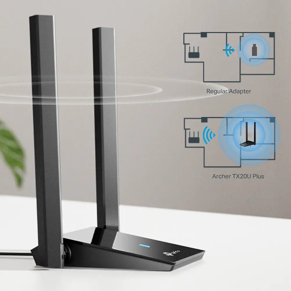 TP-Link WiFi-адаптер Archer TX20U Plus AX1800 USB 3.0 - фото 8
