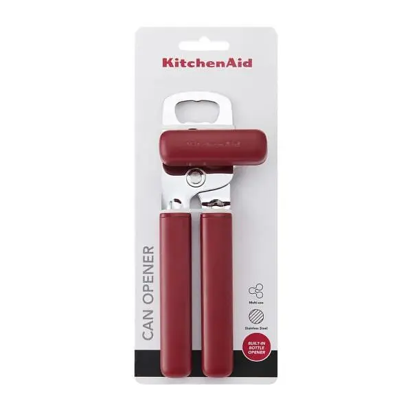 Відкривачка для банок і пляшок KitchenAid Classic, 20 см, червоний (KHA199OHEREG) - фото 3