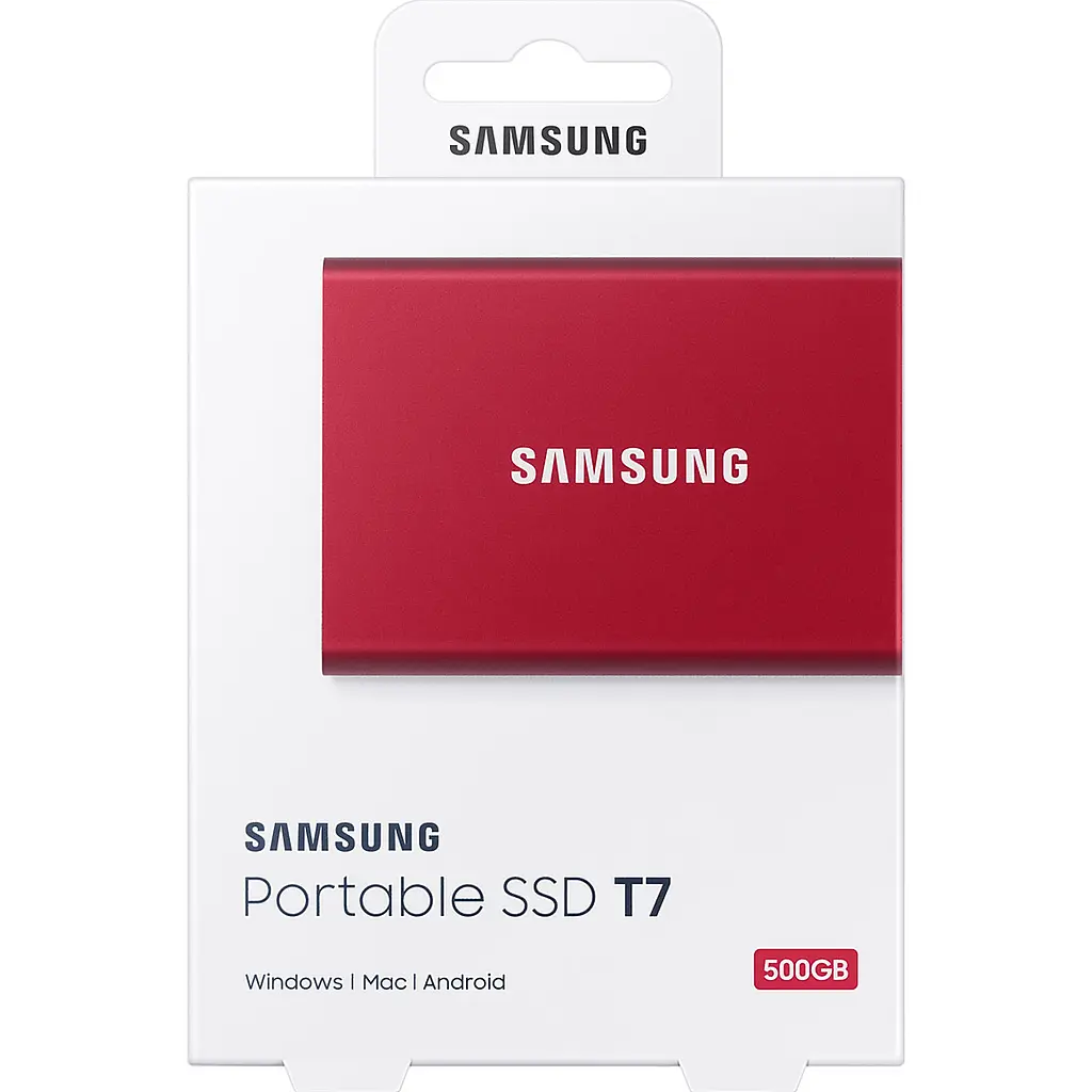 Внешний SSD накопитель Samsung T7 500 GB Red [MU-PC500R/WW] [84788] - фото 7