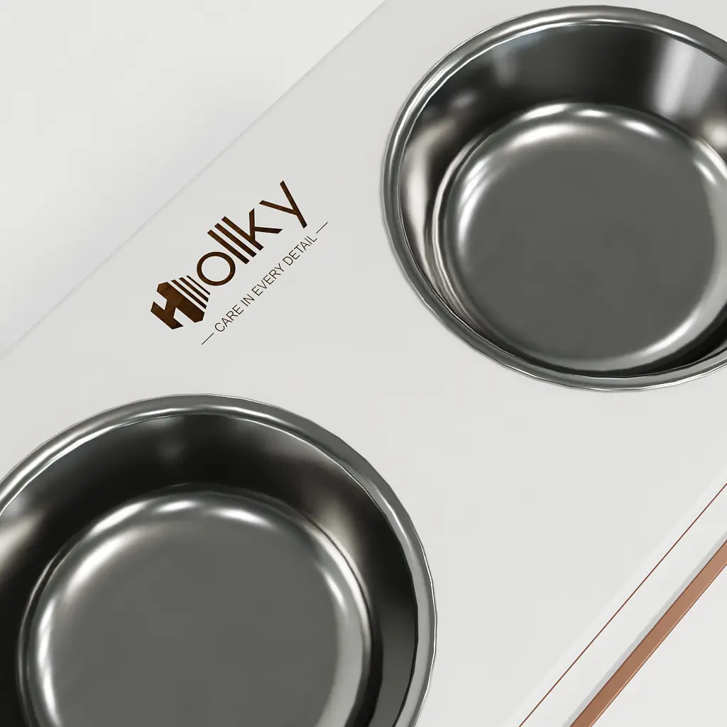 Hollky Base XL40 — миски на підставці для великих собак (2 × 1,8 л, висота 40 см) - фото 6