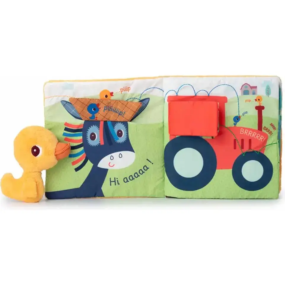 Розвиваюча м'яка книга Lilliputiens Качечка Гаспард відвідує ферму (83548) - фото 4