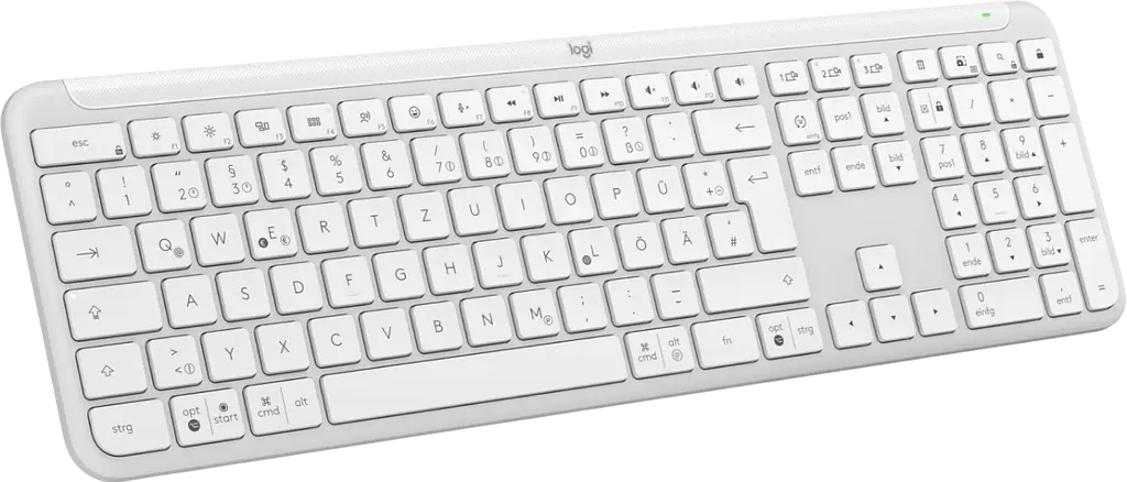 Клавіатура бездротова Logitech Signature Slim K950 US OffWhite (920-012466) - фото 2