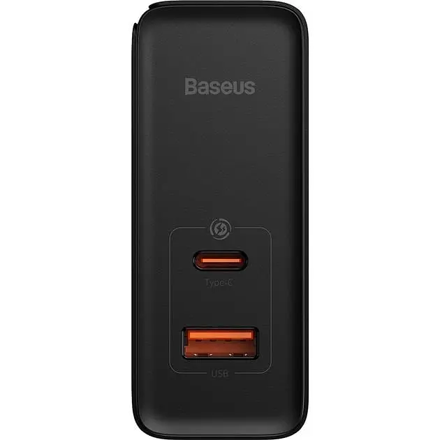 Сетевое зарядное устройство Baseus GaN5 Pro C+U 100W + Type-C Cable Black - фото 5